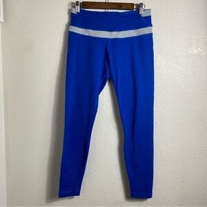 YogaSmoga Blue  Full-Length Leggings Size: 8